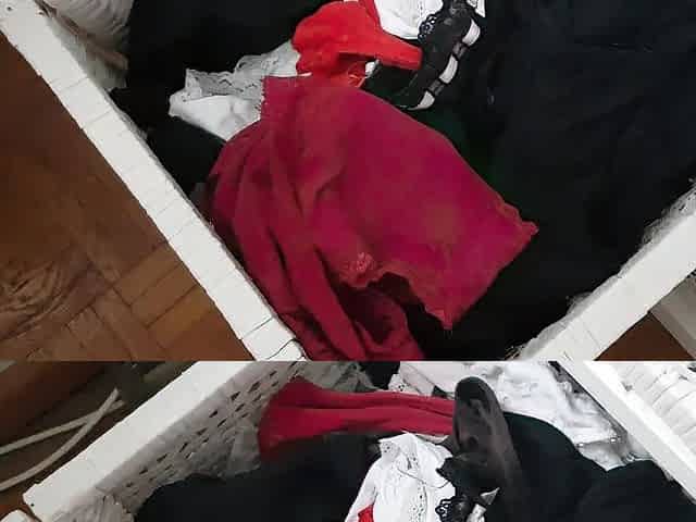 Cum in pants drawer in her room