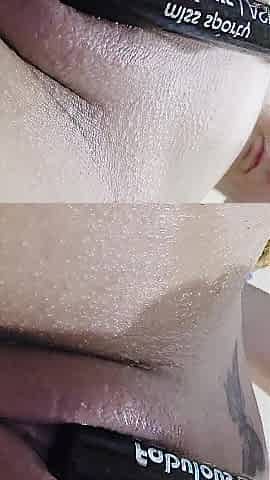 Extraordinary vaginal insertions in the bathtub..