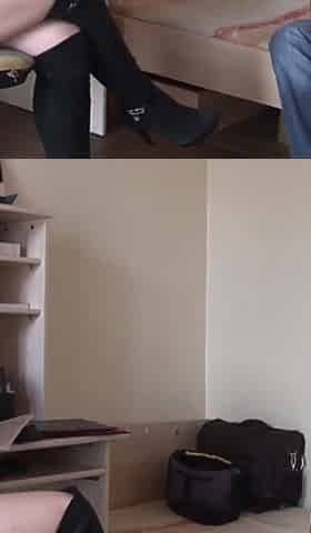 MILF hungry for cock gets tamed but insatiable a dildo enters her inside