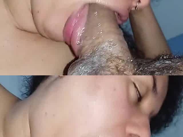 Extreme Close Up Naughty Girl Fucking Hard Cock With Her Deliciously Wet Blowjob