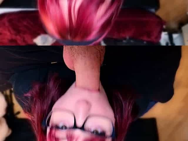 Violet lovely amateur redhead woman toying