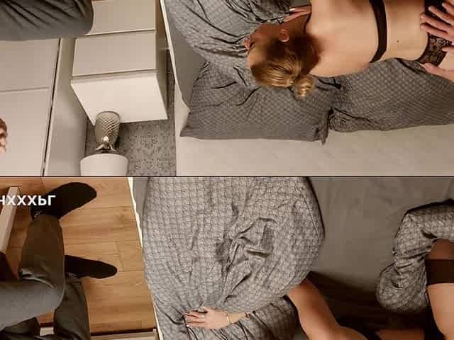 Husband Watches His Wife While She Fucks Another Man, Cuckold Creampie Cleanup 4K