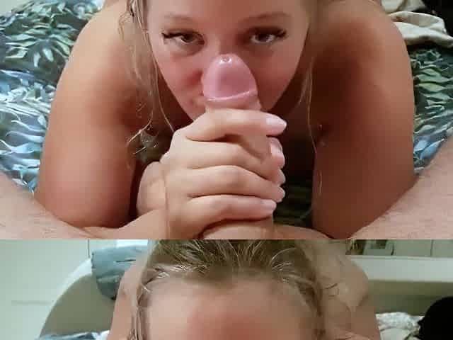 Blonde amateur milf does anal on pov camera 11
