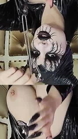 Satanic Witch Summons Satan Through a Mirror Portal