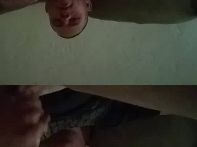hunk jerking off penis