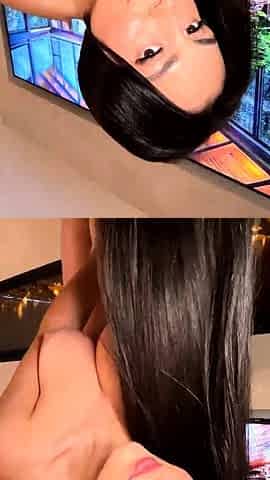 Pink pussy busty babe solo toy vibration during masturbation