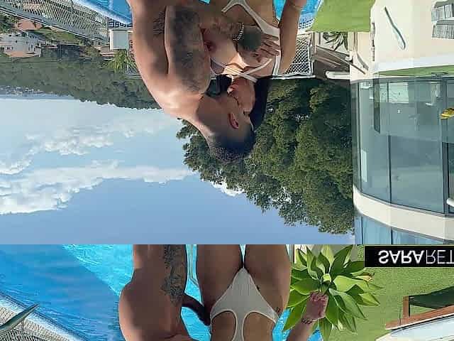 Oiled Butt And Coarse Sex In The Garden With Pornstar Sara Retali & Leo Santos