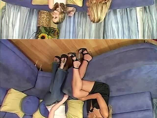 Tanned MILF and Pale Teen Sharing Big Dick in a Hot Threesome