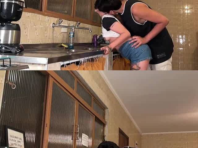 That babe nearly gets her booty drilled by her spouse's large dong