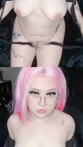 Disrobe and vibrator play