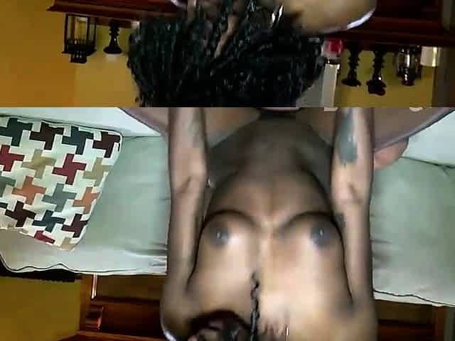Hot ebony hooker gets her pussy fucked hard