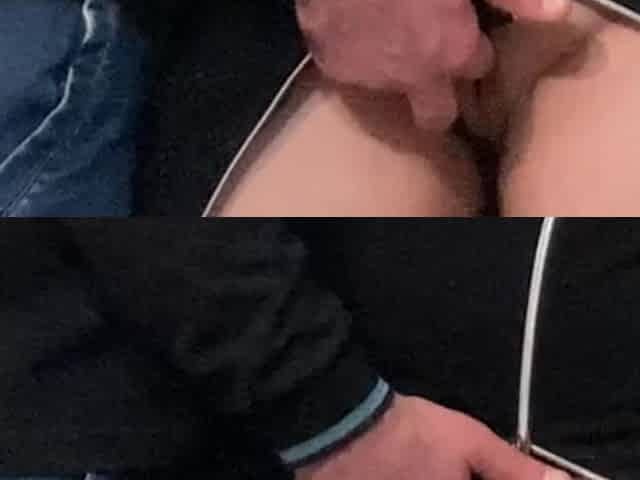 Strange Perv Fingering MILF Pussy in Public