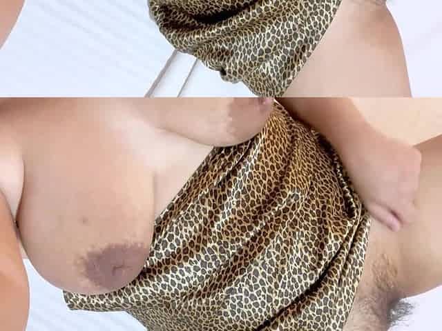 I'm so Horny, Playing with My Hairy Pussy, Big Tits Bouncing Who Wants to Fuck Me