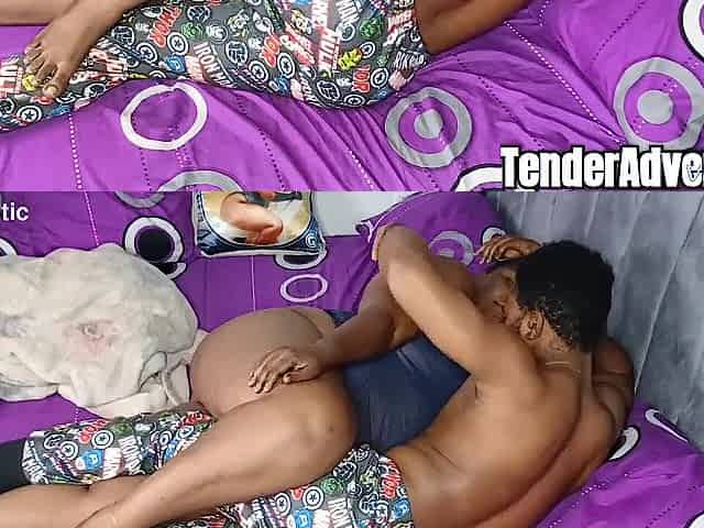 Hawt Black big beautiful woman satisfied with Bbc and Hitachi Wand