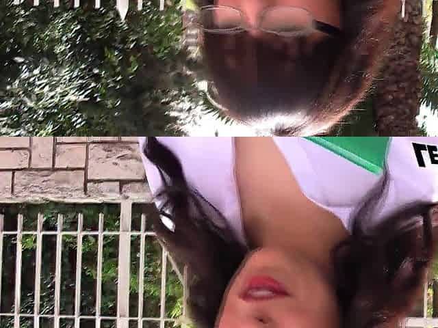 Large booty Spanish gal screwed on TV set