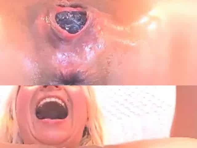 Amateur close up ass toying