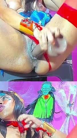 Happy Halloween Wonder Woman Love Ur Dick Very Exotic Deep in My Pussy All Time Until Squirt Alot Beautiful Dadd