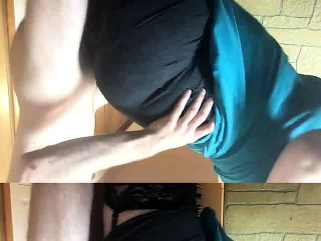 Amateur couple on webcam fucking doggystyle