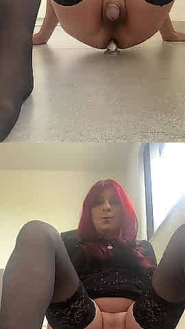 Riding on my sex-toy