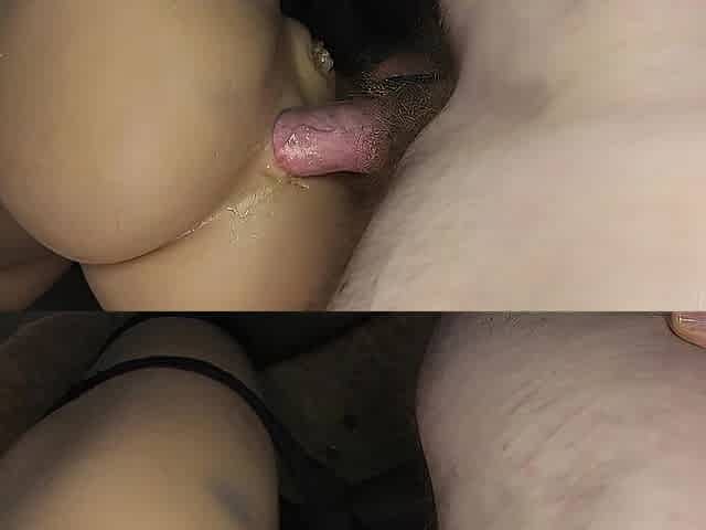 Giant spunk fountain on dolls butt gap captured in pants
