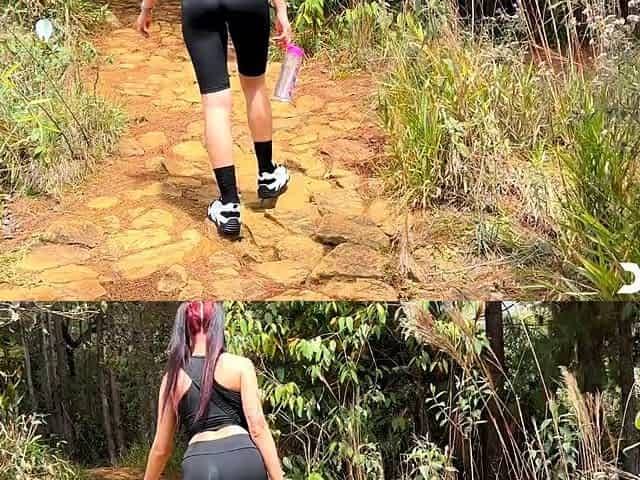 Outdoor Sex Adventure - Hot Climbing on the Hill - Danner