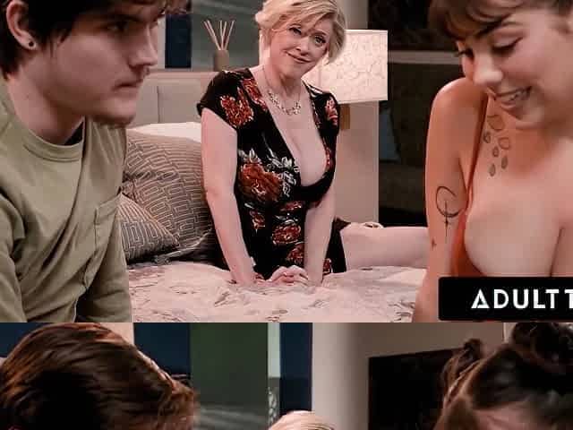 Stepmilf Dee Williams Teaches Stepson How To Fuck In Anal 3-way With Gf Lilith Grace!