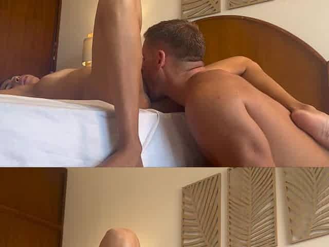Slut screws hard and takes jo-bag off after shower - preggo?