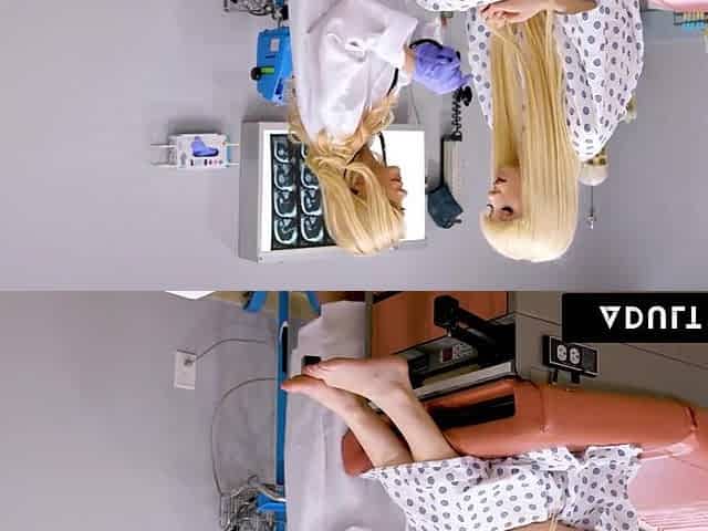 ADULT TIME - Kenzie Reeves Super Soaks Her mother I'd like to fuck Doctor With Snatch Squirt! - SPANISH SUBTITLES