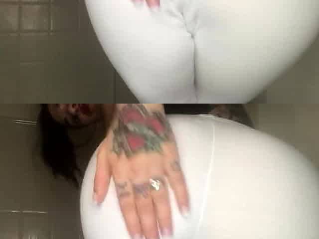 Wet White Yoga Pants