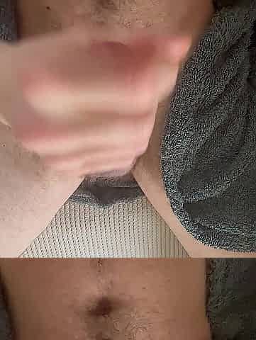 BWC milked in towel robe Solo Hunk