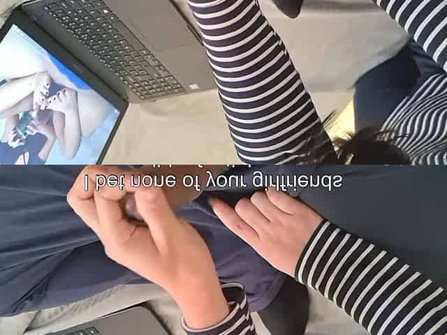 Foot fetish Handjob POV