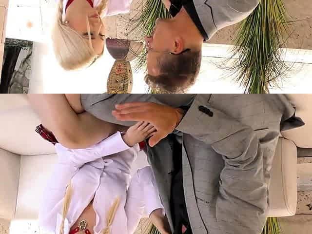 Blonde milf super blowjob