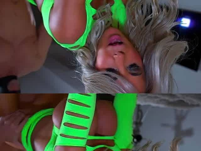 Big boobed busty girl make this self shot video