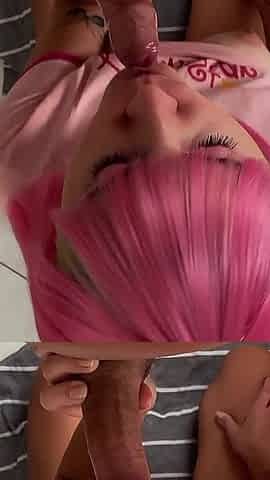 This Slutty Outfit Go to Her a Sloppy Blowjob and Hardcore Sex with a Messy Facial