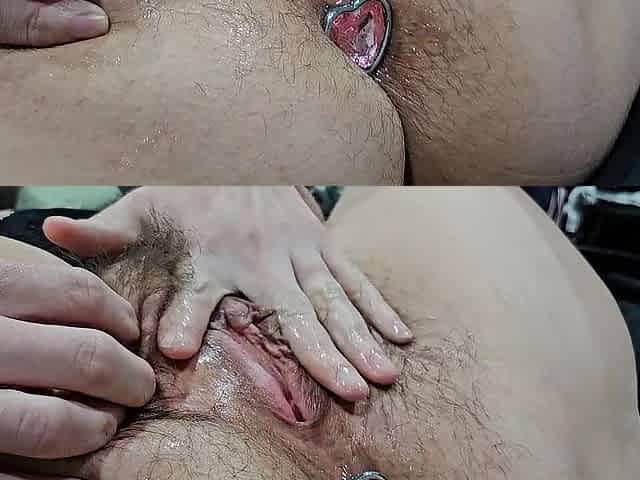 Hirsute Gape Urinate, Anal and Creampie