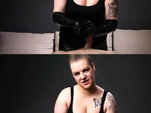 custom fetish cumshots Latex Gloves Handjob