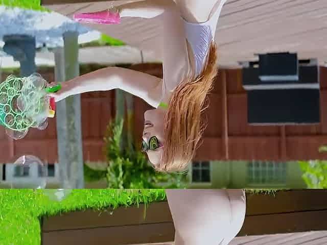 Tiny Ginger Sucks And Fucks A Big Dick Stud
