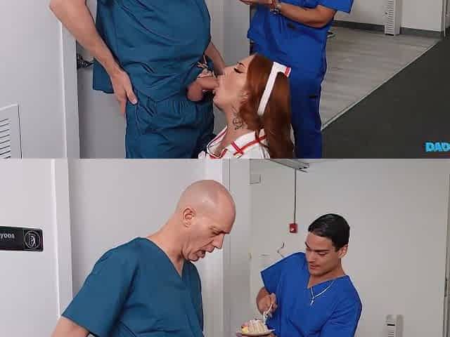 Inked Redhead Nurse Gets Fucked Hard - Lacey Jayne