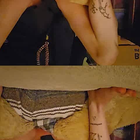 whimpering for dad to fill my goth ftm femboy cunt whilst i frot and play with my vibrator