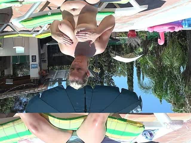 41yo Big Tit MILF Keira Gets Naughty by the Pool