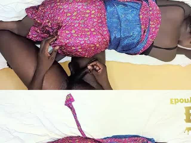 Taking admirable care of a large black booty
