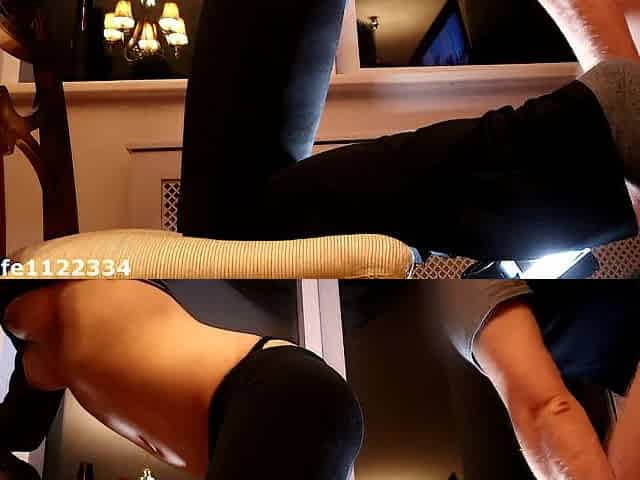 Caught neighbors wife dreaming on the chair so I screwed her hard on chair and came on her pleasing booty