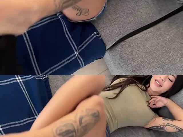 Facial jizz flow and coarse vehement sex!
