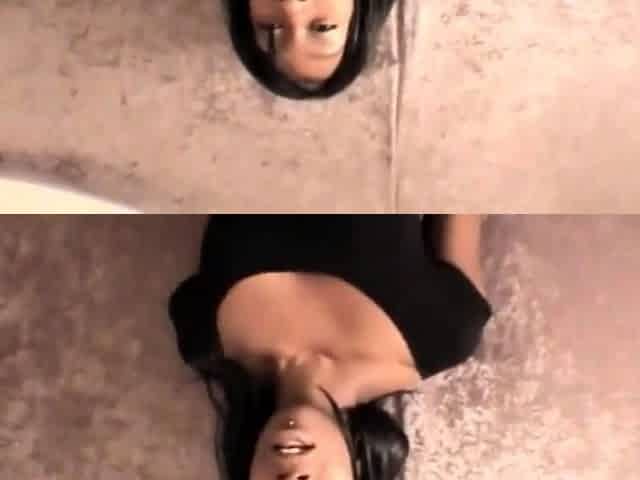 Pierced petite ebony teen fingered