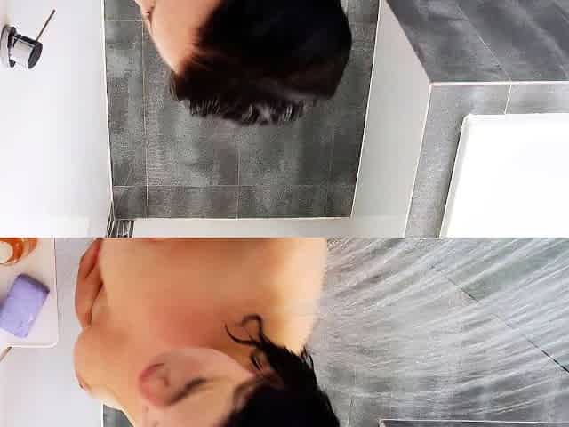 Passion HD teen brunette showers and fucks