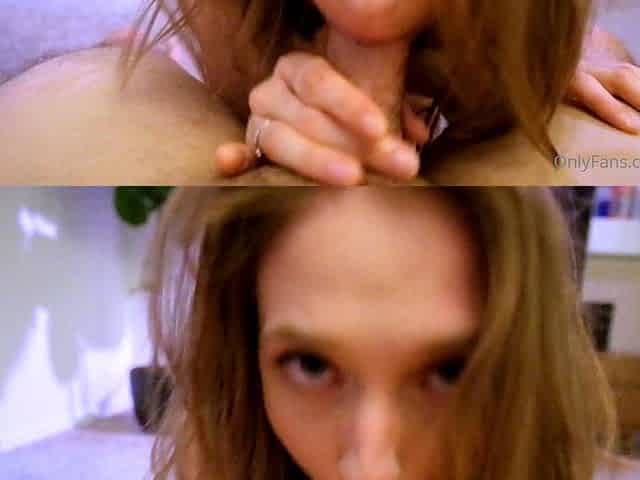 Amateur blonde vanessa cage gives pov blowjob