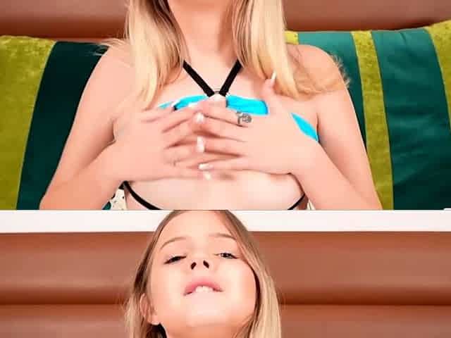 Spitting, slapping and ball sucking. Teen sensation Coco