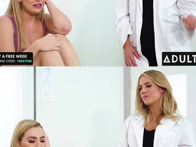 Perfect Blonde Blake Blossom Fucks Her Nurse For Hospital Sex