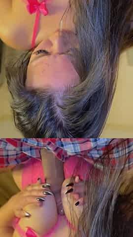 Sexy Asian Slut Giving Blowjob, Missionary and Fucked Doggystyle POV Huge Cumshot on Ass