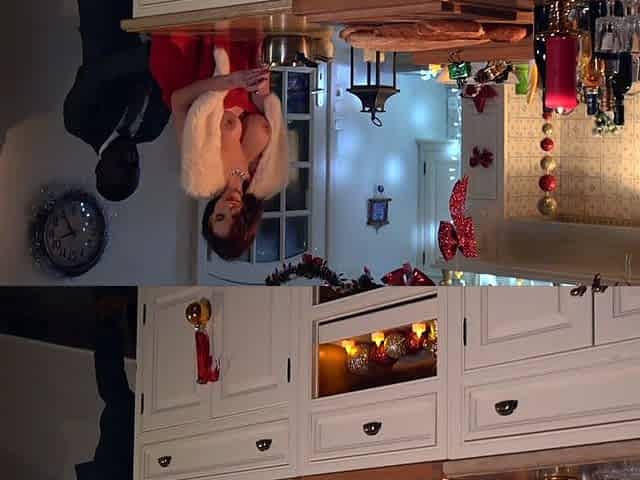 She Gets Her Ass Fucked Hard in the Kitchen on Christmas Eve!
